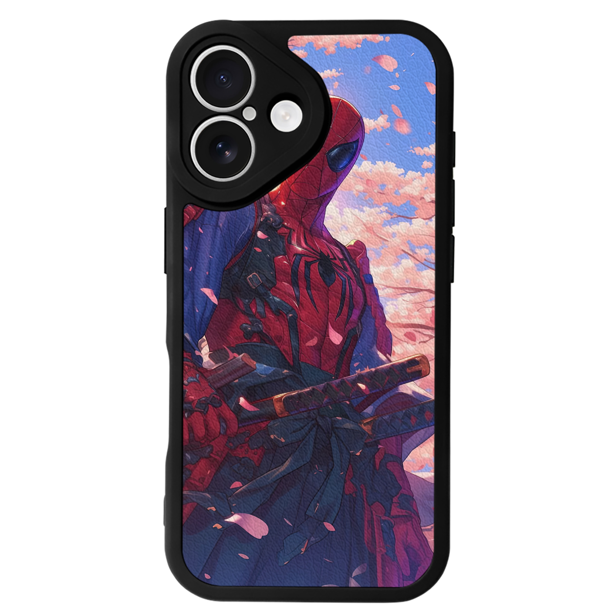 Spider Man スパイダーマン 【iPhone 16シリーズ対応】シリコンスマホケース（レザー調） 材質：シリコン